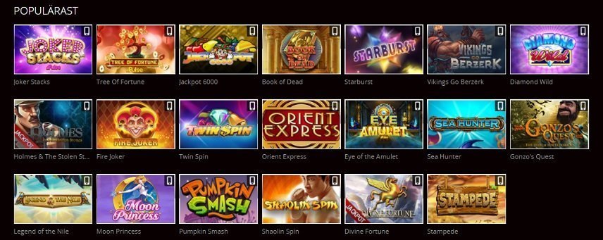 VegasCasino använder sig av 3 partners för att leverera spel