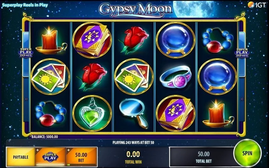 Gypsy Moon är ett klassiskt spel med både vinnande vägar och vinstrader