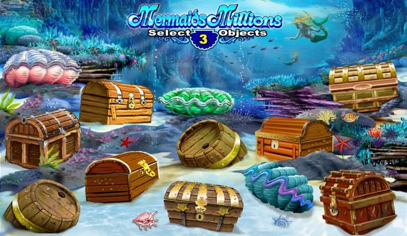 Bonusen i Mermaids Millions handlar om skattkistor
