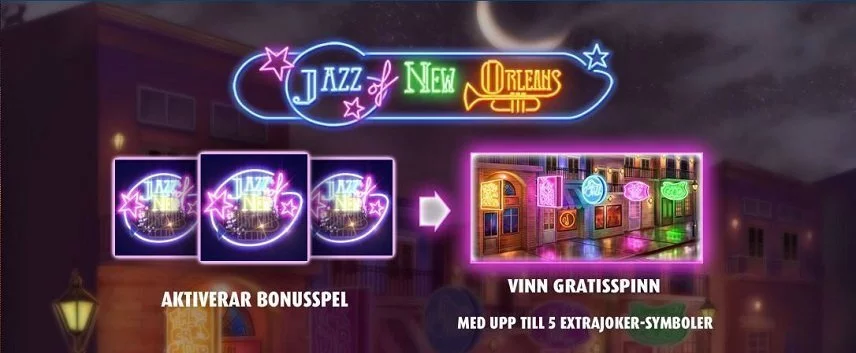 Jazz of New Orleans slot funktioner