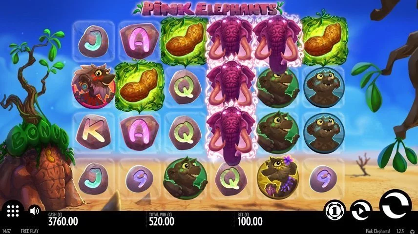 Pink Elephants är ett spel med en unik och skum stil