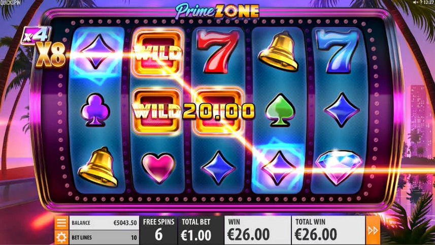 Wilds i casinospelet Prime Zone