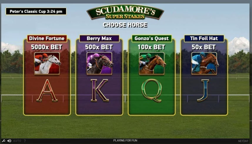 Scudamores super stakes slot funktioner