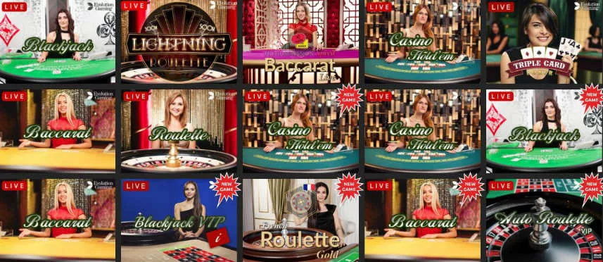 snabbis casino har ett stort utbud av live casino-spel