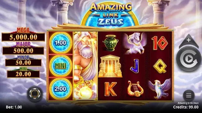 Amazing Link Zeus online slot på casino