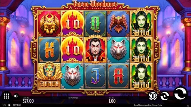 Baron Bloodmore and the Crimson Castle online slot från Thunderkick