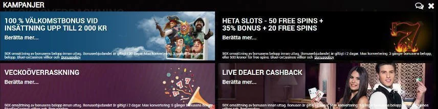 casinokampanjer bonuserbjudanden