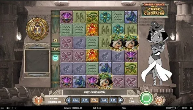 Charlie Chase and the Curse of Cleopatra online slot från Play'n GO