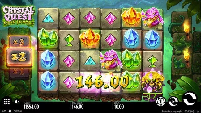 Crystal Quest Deep Jungle online slot från Thunderkick