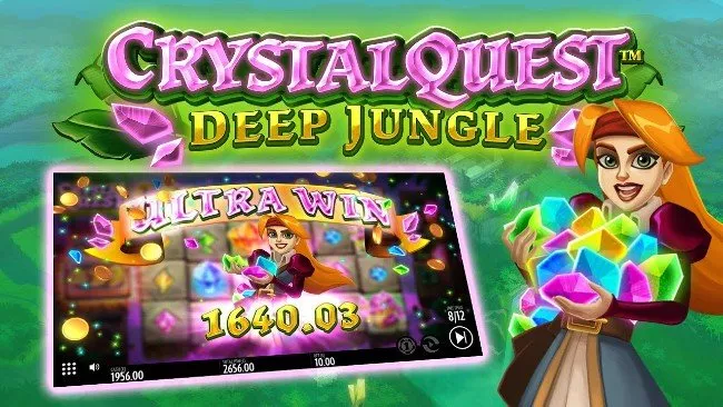 Crystal Quest Deep Jungle online slot från Thunderkick