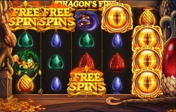 I online sloten dragons fire kan du låsa upp freespins