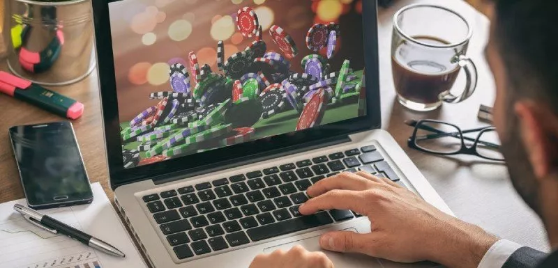 Online casino på lapptopp