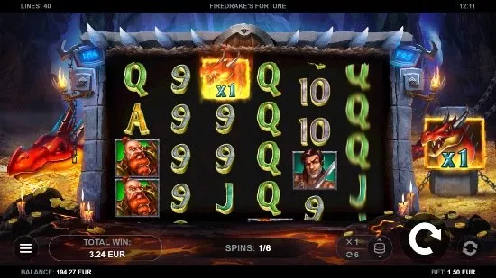 Firedrakes Fortune online slot från Kalamba Games