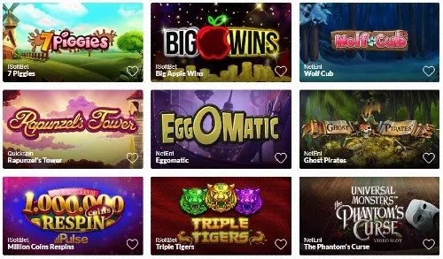 Online slots på Instantwest Casino