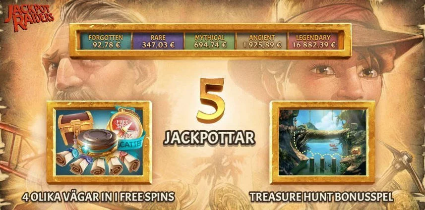 jackpot raiders slot funktioner