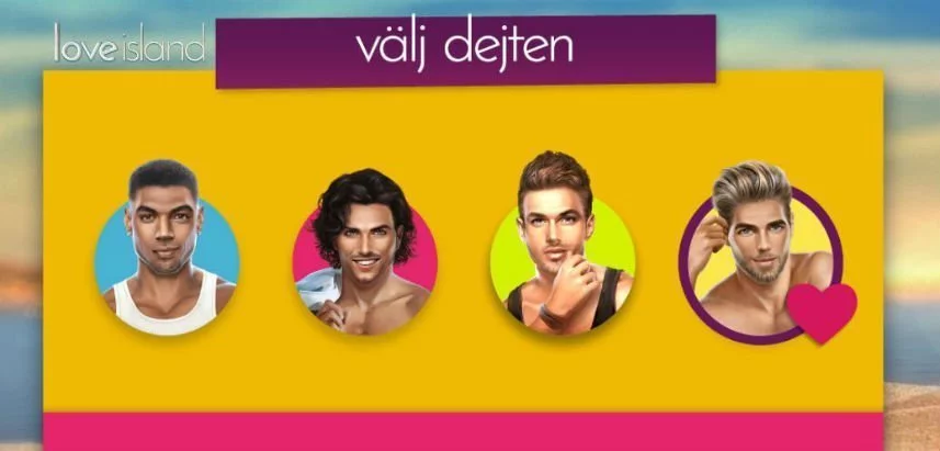 Välj dejt i Love Island slot