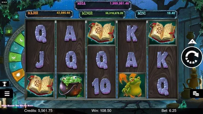 Mega Moolah The Witch's Moon är en spelautomat med progressiv jackpott från Microgaming.