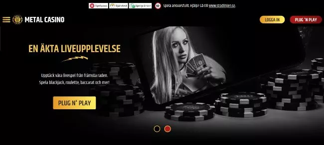 Metal Casino online casino med BankID