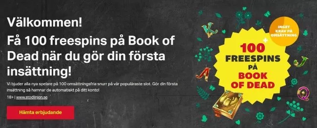 mobilautomatens casino bonus består av 100 free spins