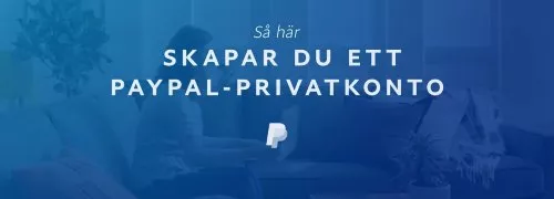 Så skapar jag ett paypal konto