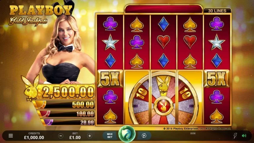 grundspelet i online slot Playboy Gold Jackpots