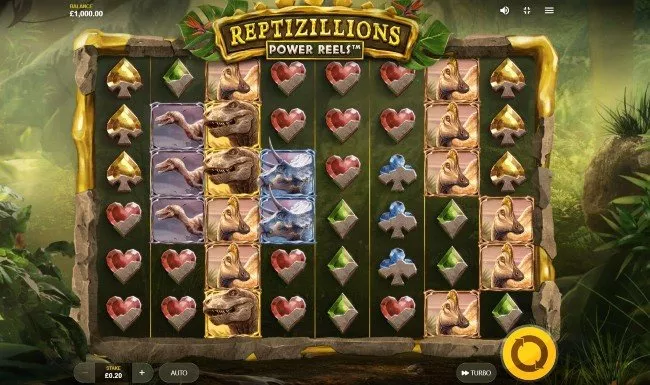Reptizillions Power Reels online slot från Red Tiger Gaming