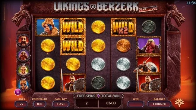 Vikings go Berzerk Reloaded spelautomat från Yggdrasil Gaming